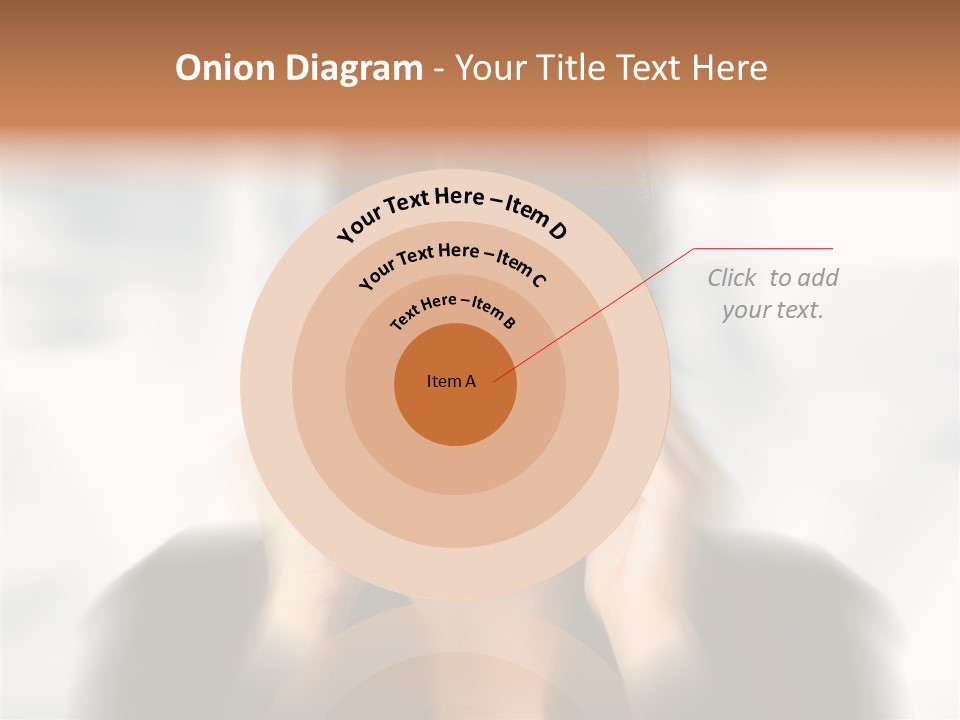 Headache Trouble Brunette PowerPoint Template