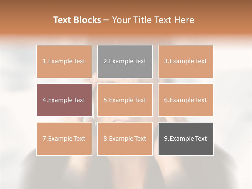 Headache Trouble Brunette PowerPoint Template