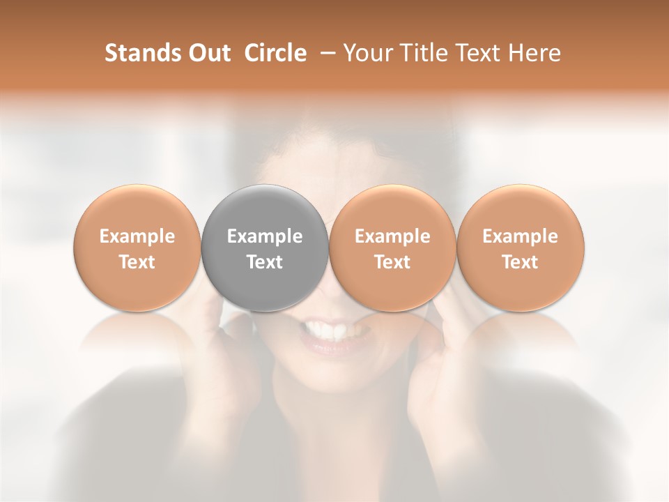 Headache Trouble Brunette PowerPoint Template