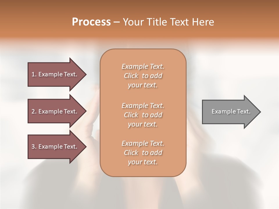 Headache Trouble Brunette PowerPoint Template