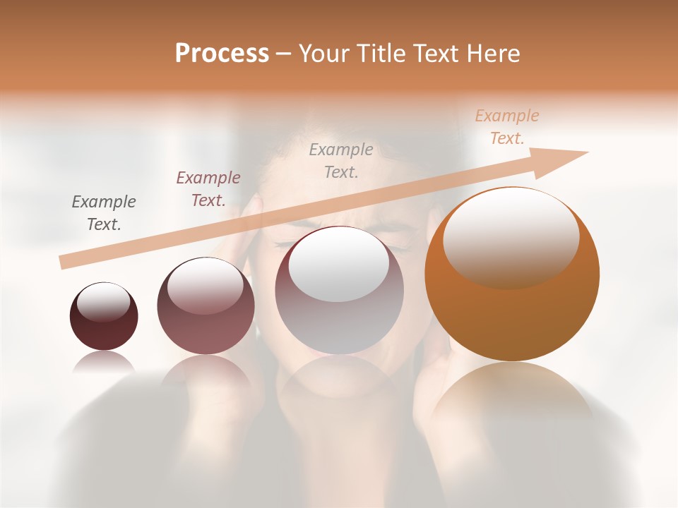 Headache Trouble Brunette PowerPoint Template