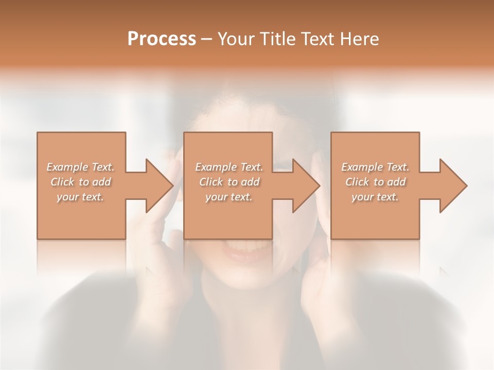 Headache Trouble Brunette PowerPoint Template