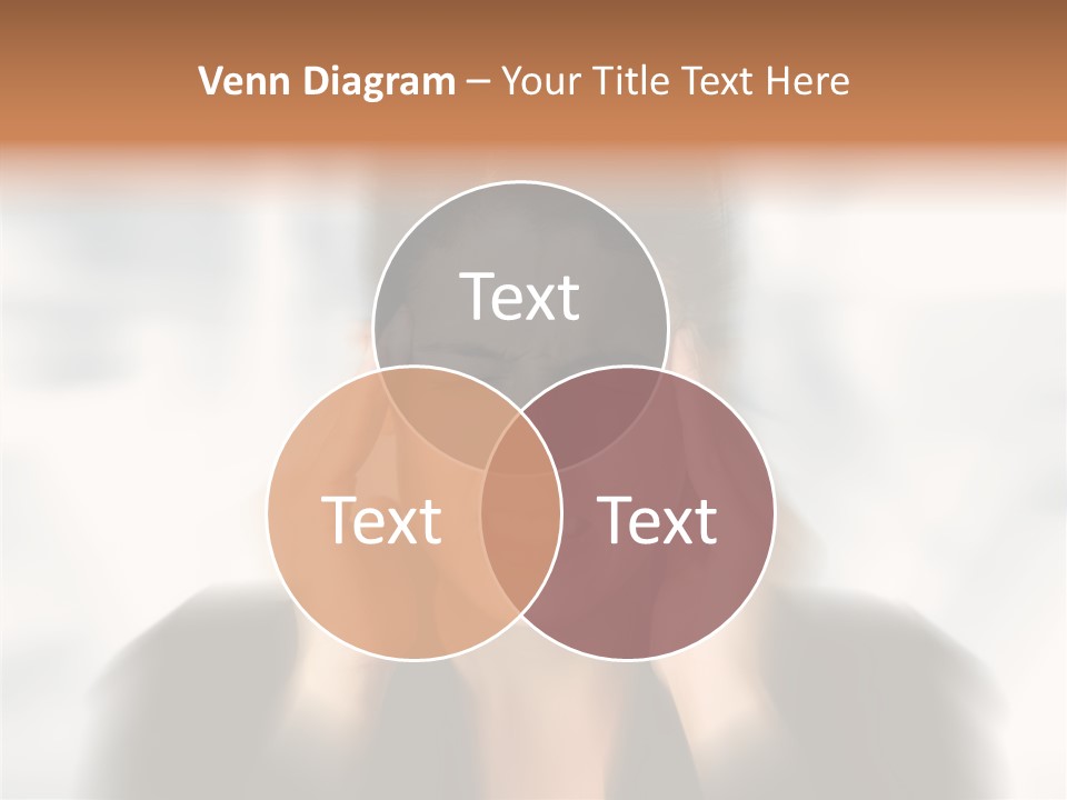 Headache Trouble Brunette PowerPoint Template