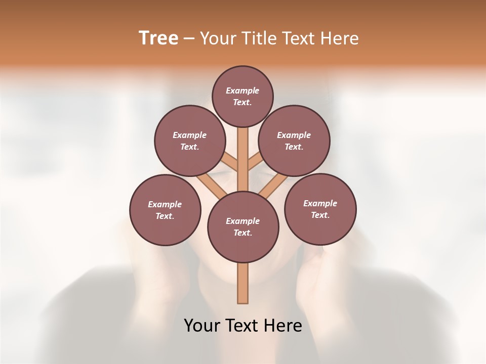 Headache Trouble Brunette PowerPoint Template