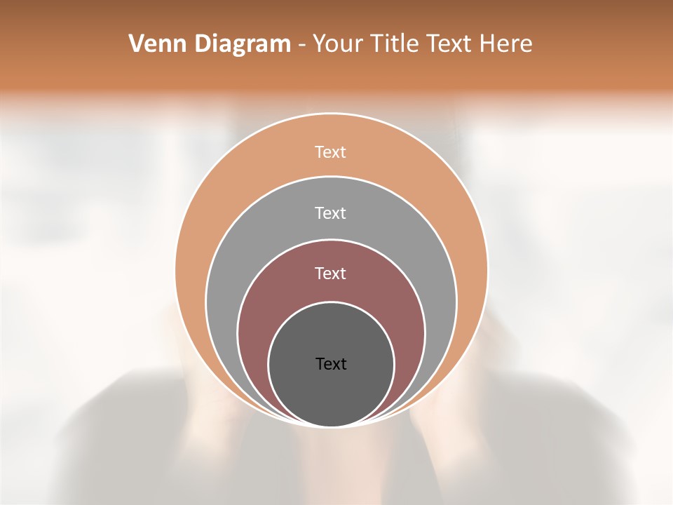 Headache Trouble Brunette PowerPoint Template