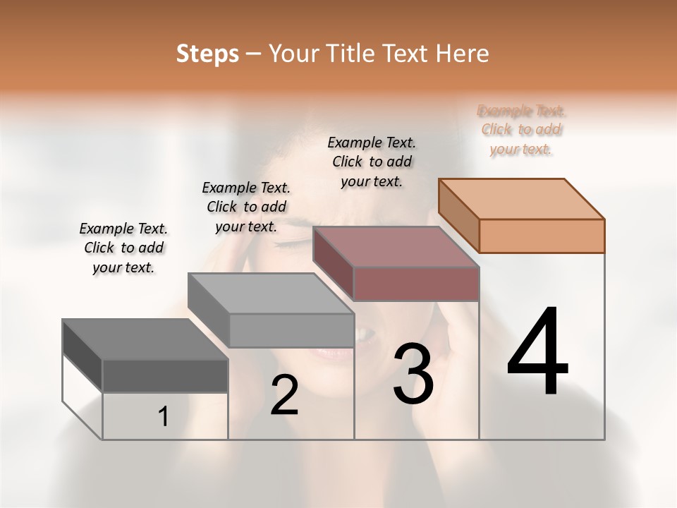 Headache Trouble Brunette PowerPoint Template