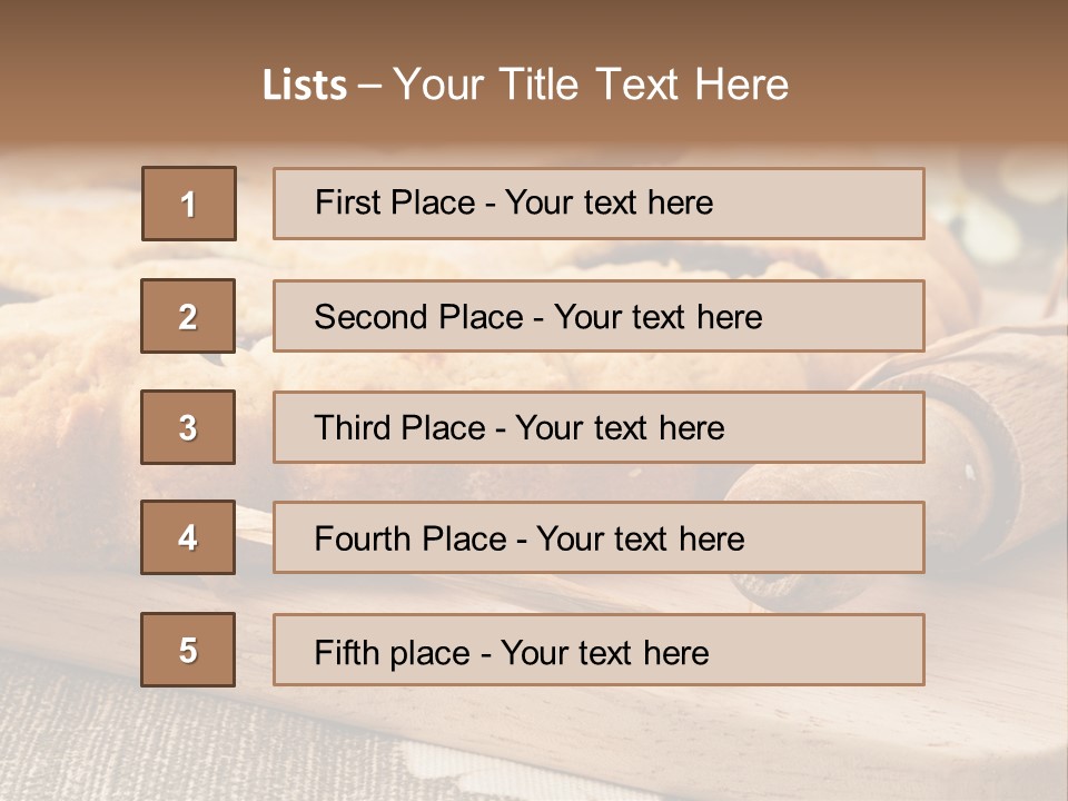 Brunch Butter Short PowerPoint Template