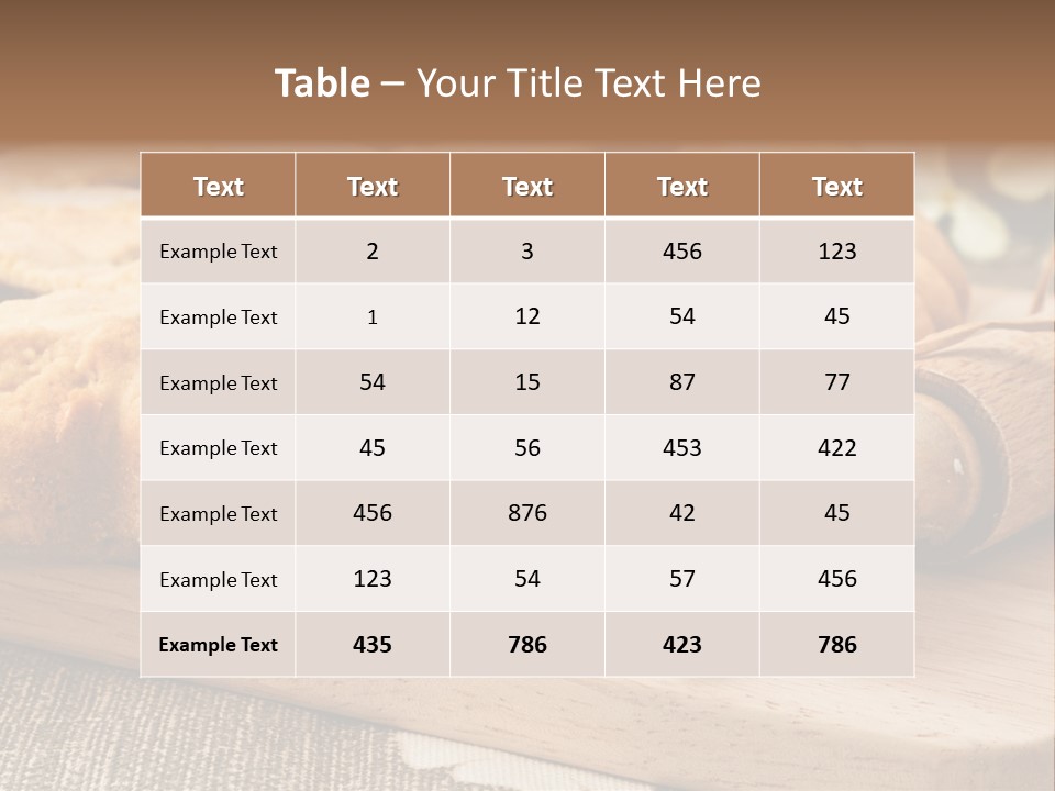 Brunch Butter Short PowerPoint Template