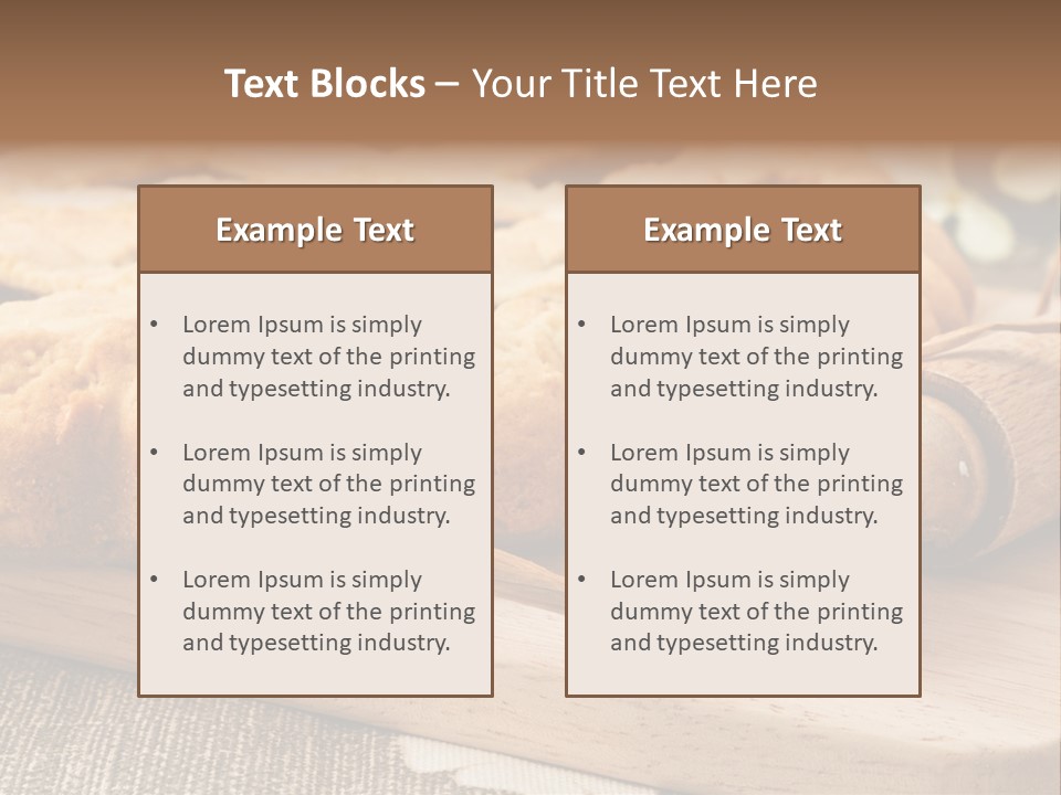 Brunch Butter Short PowerPoint Template