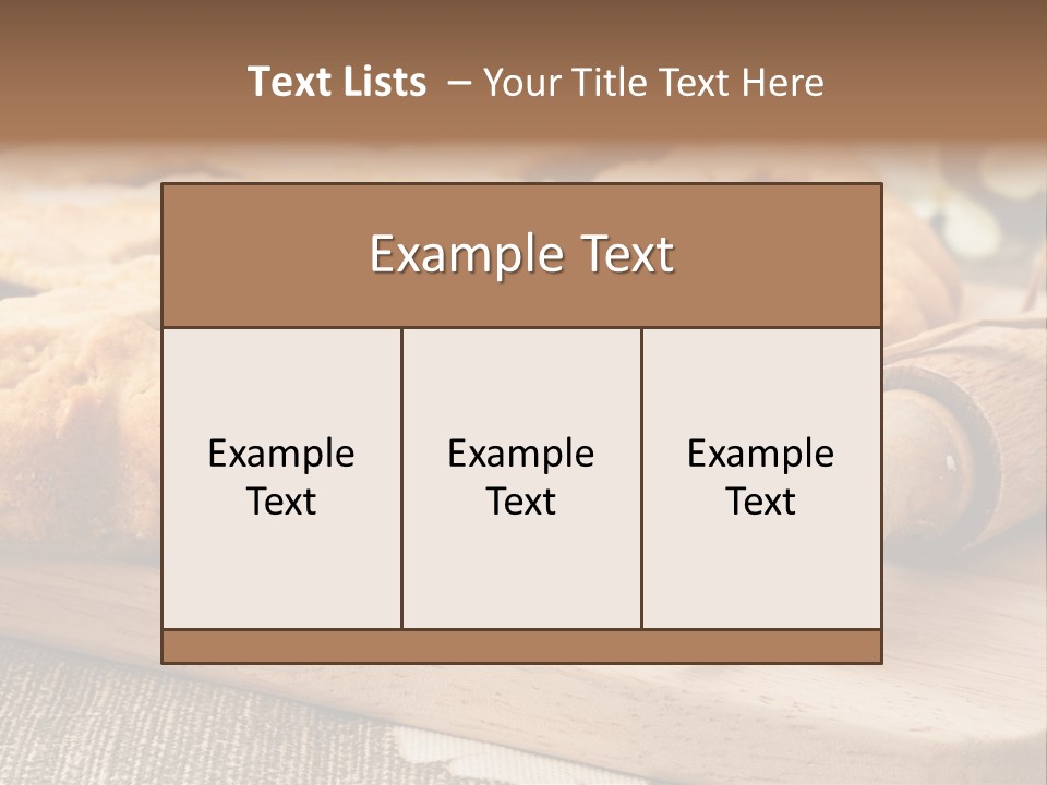 Brunch Butter Short PowerPoint Template