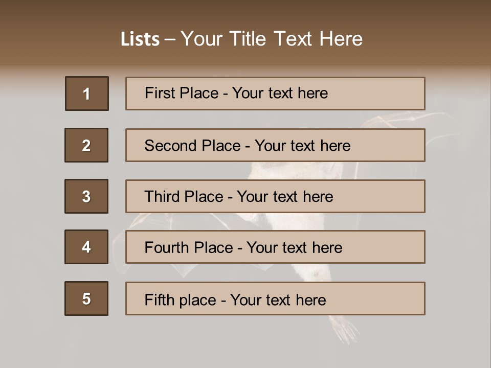 Bat Tropical Mammal PowerPoint Template