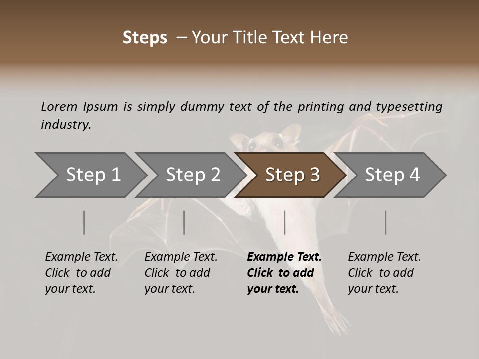 Bat Tropical Mammal PowerPoint Template
