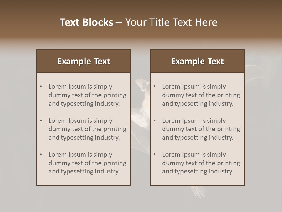 Bat Tropical Mammal PowerPoint Template
