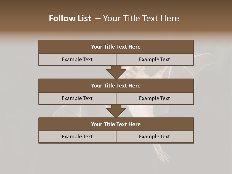 Bat Tropical Mammal PowerPoint Template
