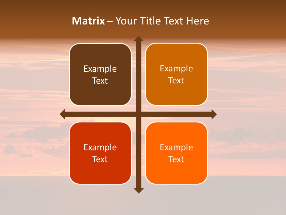 Cloud Summer Sunset PowerPoint Template