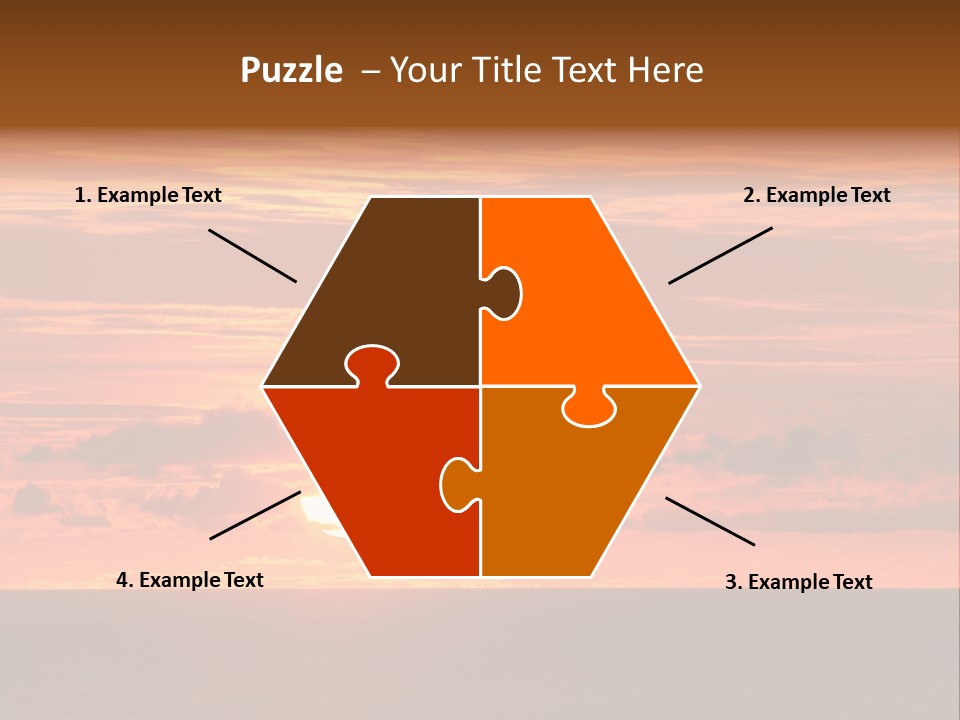 Cloud Summer Sunset PowerPoint Template