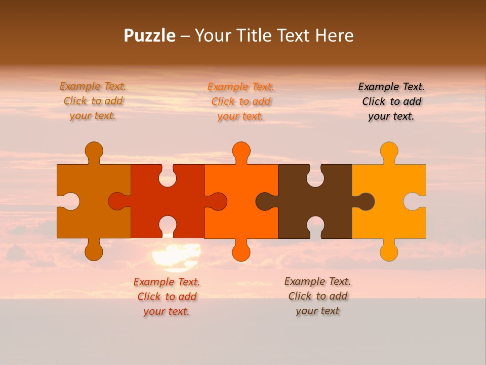 Cloud Summer Sunset PowerPoint Template