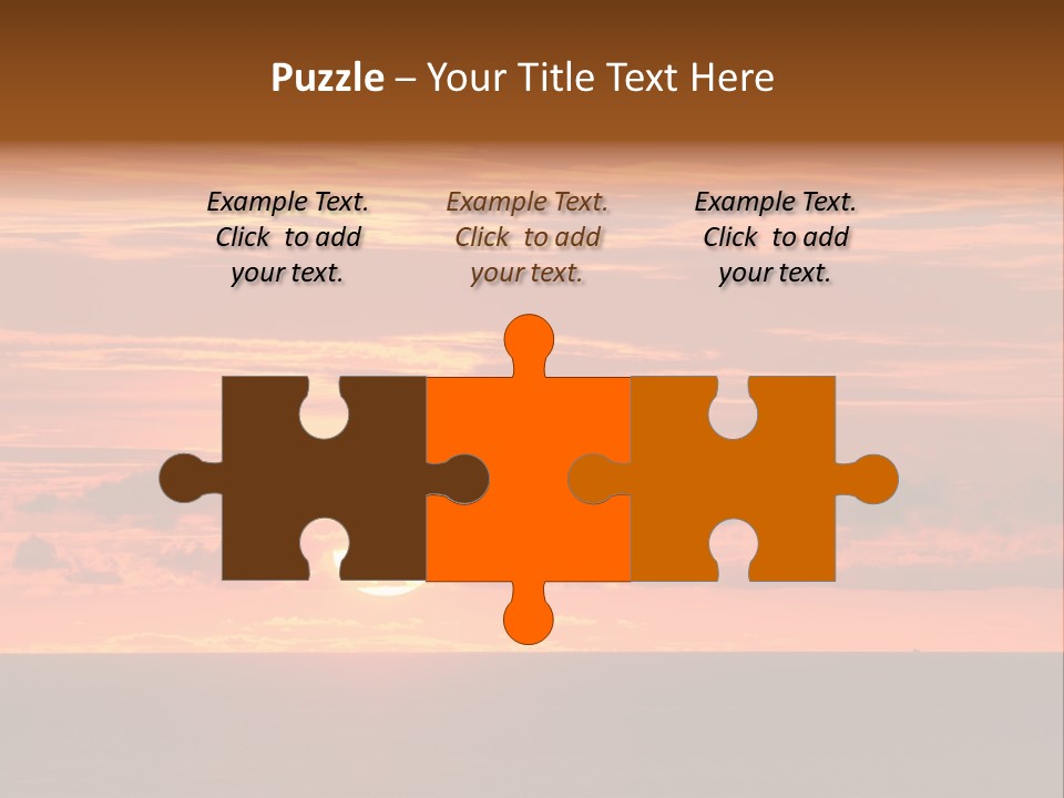 Cloud Summer Sunset PowerPoint Template