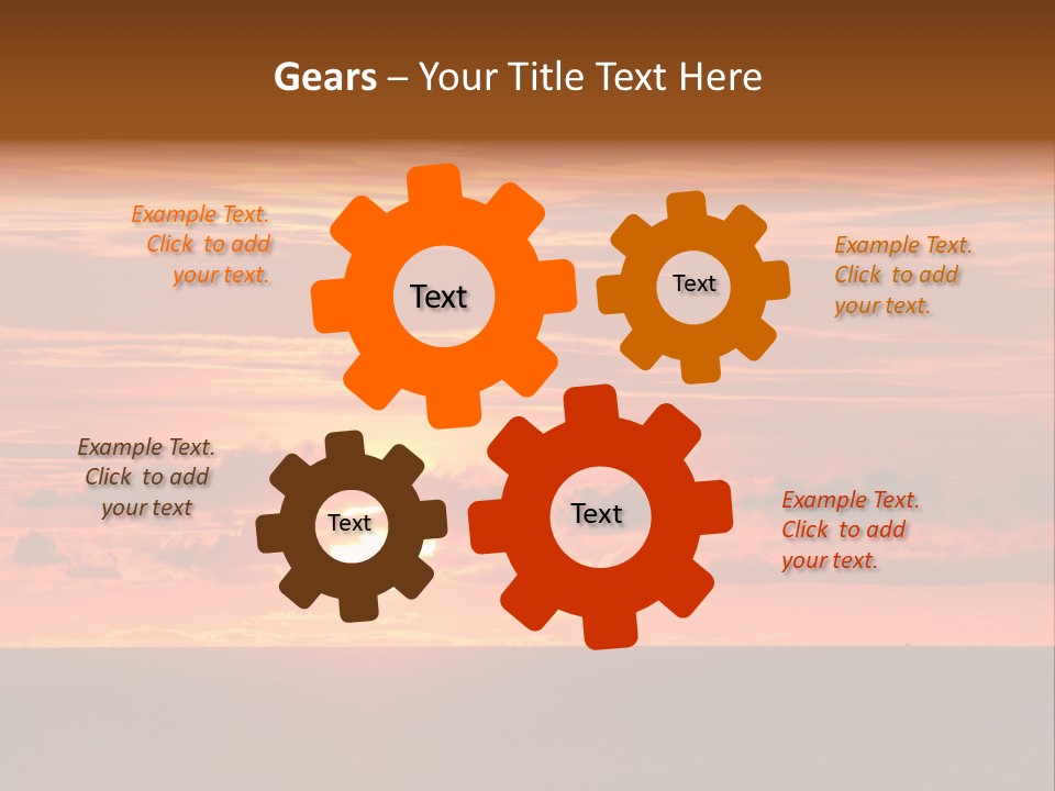 Cloud Summer Sunset PowerPoint Template