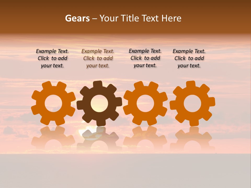 Cloud Summer Sunset PowerPoint Template