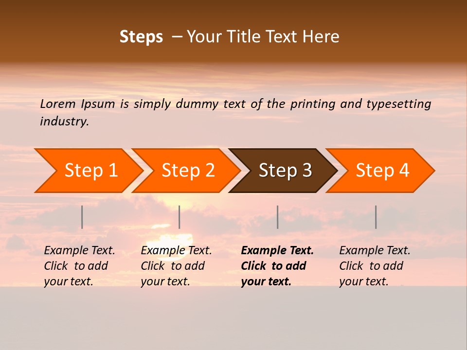 Cloud Summer Sunset PowerPoint Template