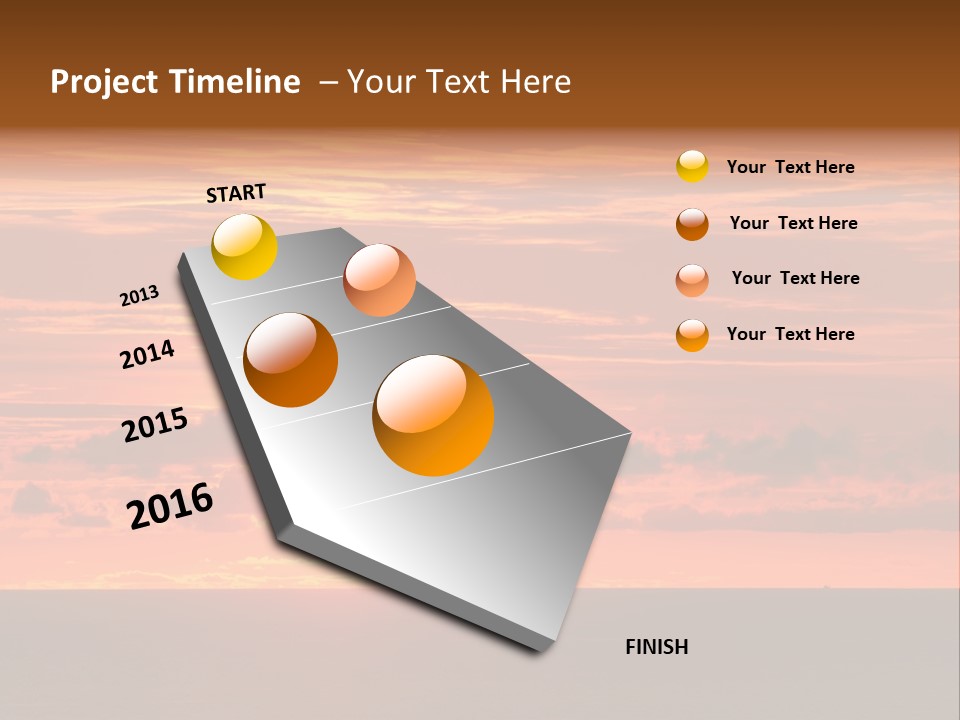 Cloud Summer Sunset PowerPoint Template