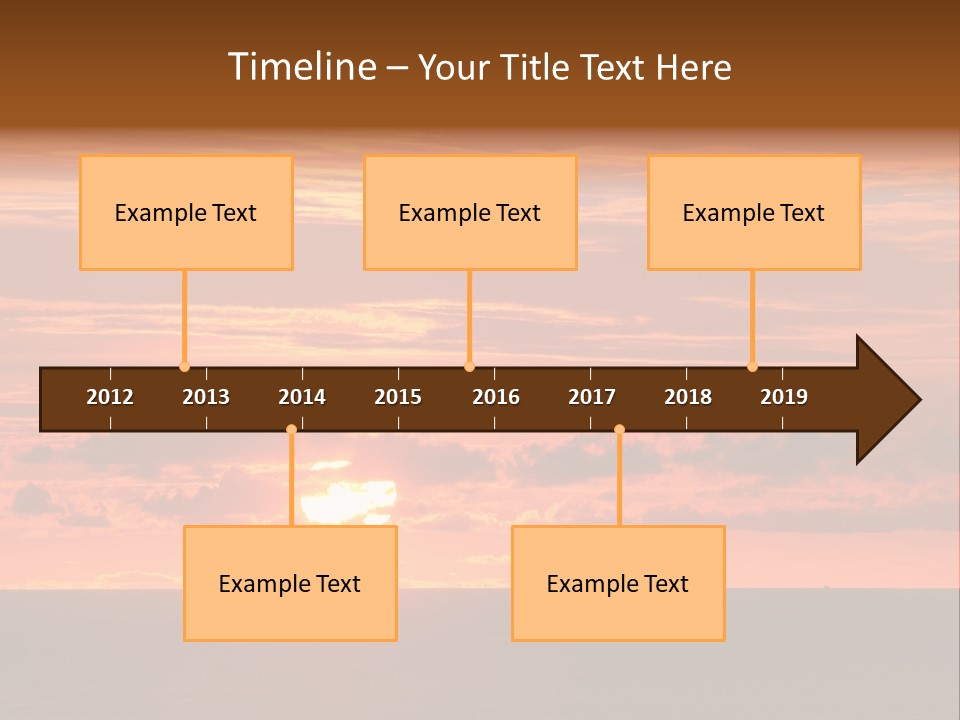Cloud Summer Sunset PowerPoint Template