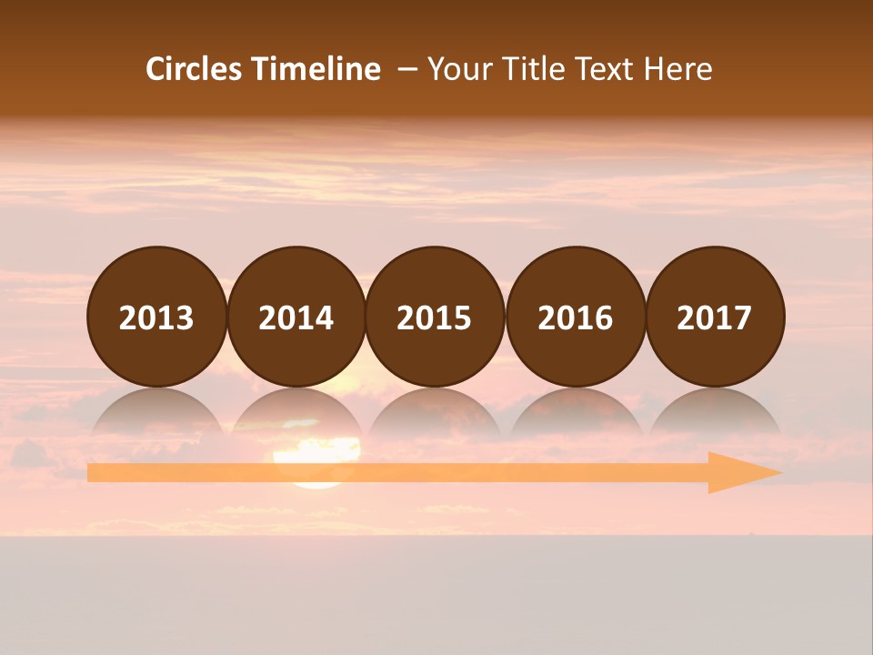 Cloud Summer Sunset PowerPoint Template