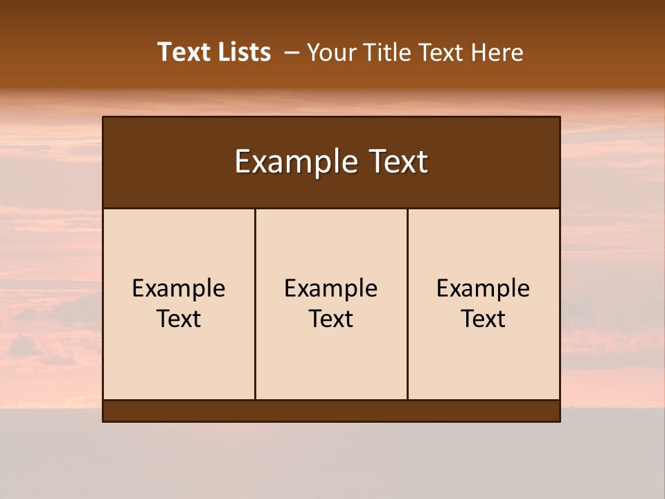 Cloud Summer Sunset PowerPoint Template