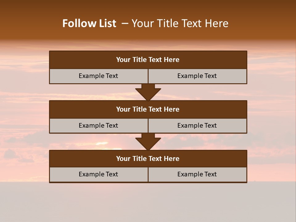 Cloud Summer Sunset PowerPoint Template