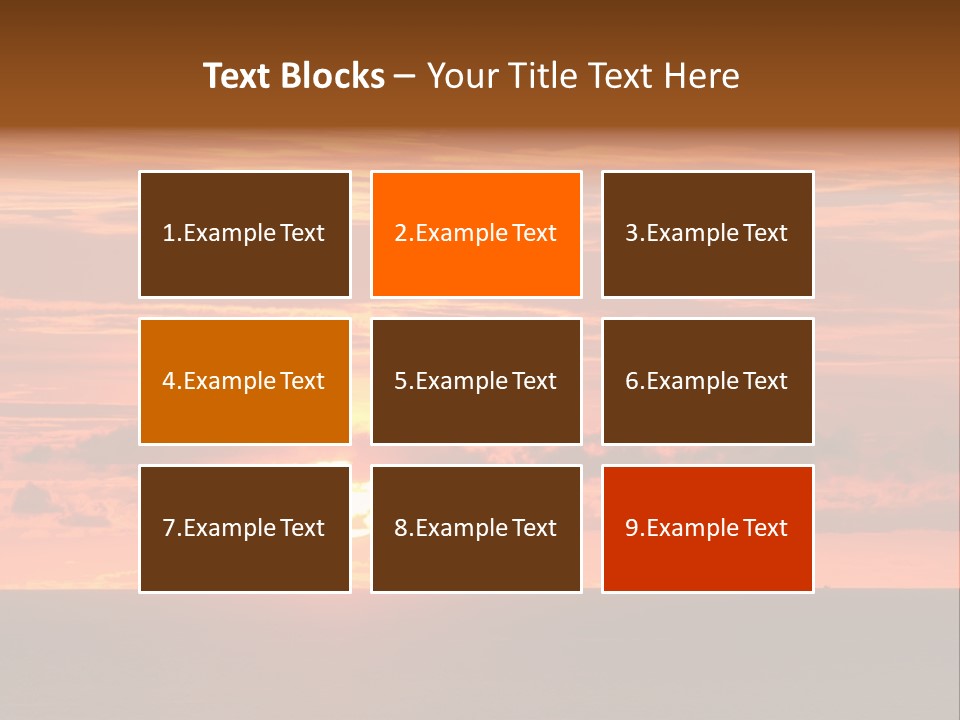 Cloud Summer Sunset PowerPoint Template