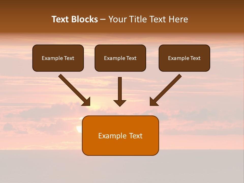 Cloud Summer Sunset PowerPoint Template