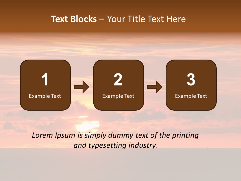 Cloud Summer Sunset PowerPoint Template