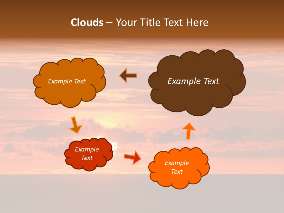 Cloud Summer Sunset PowerPoint Template