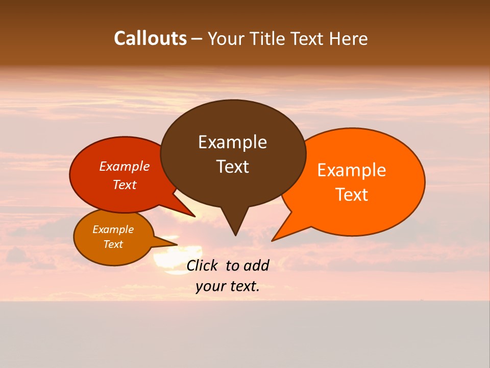 Cloud Summer Sunset PowerPoint Template