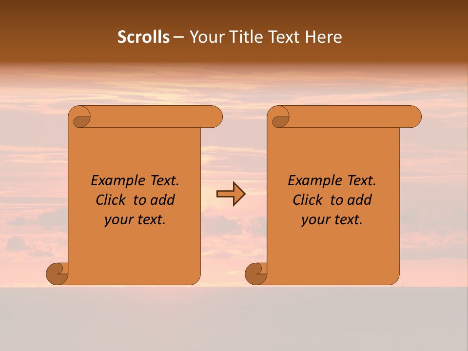 Cloud Summer Sunset PowerPoint Template