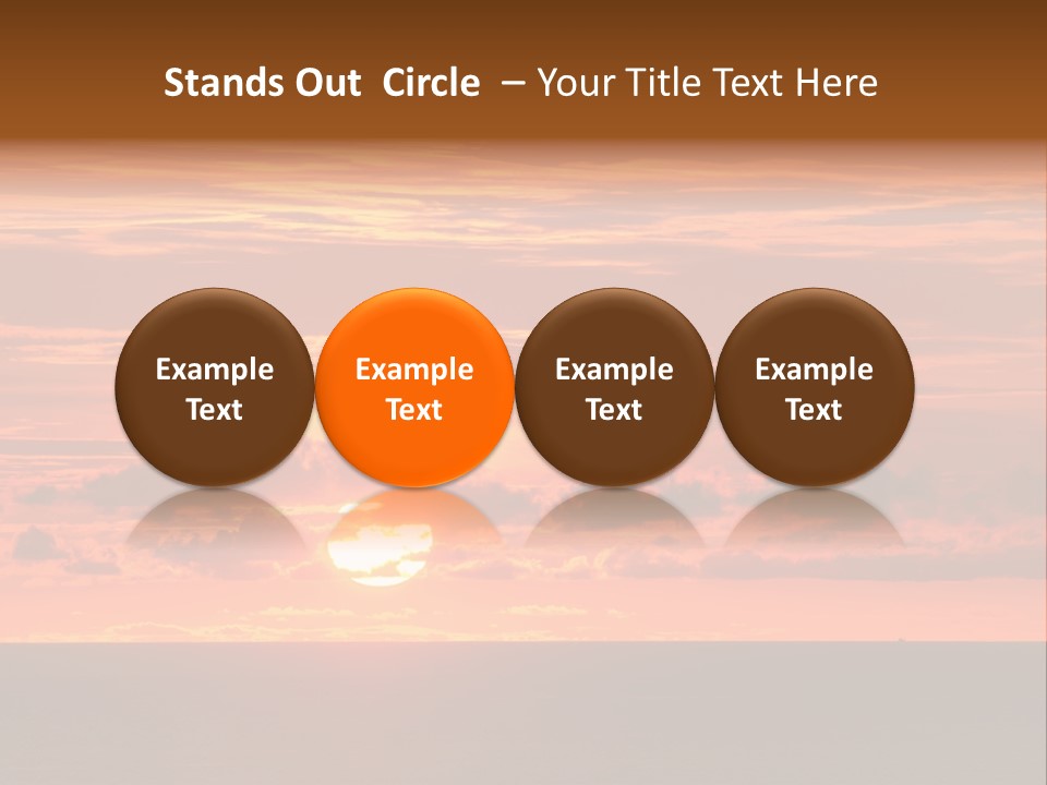 Cloud Summer Sunset PowerPoint Template