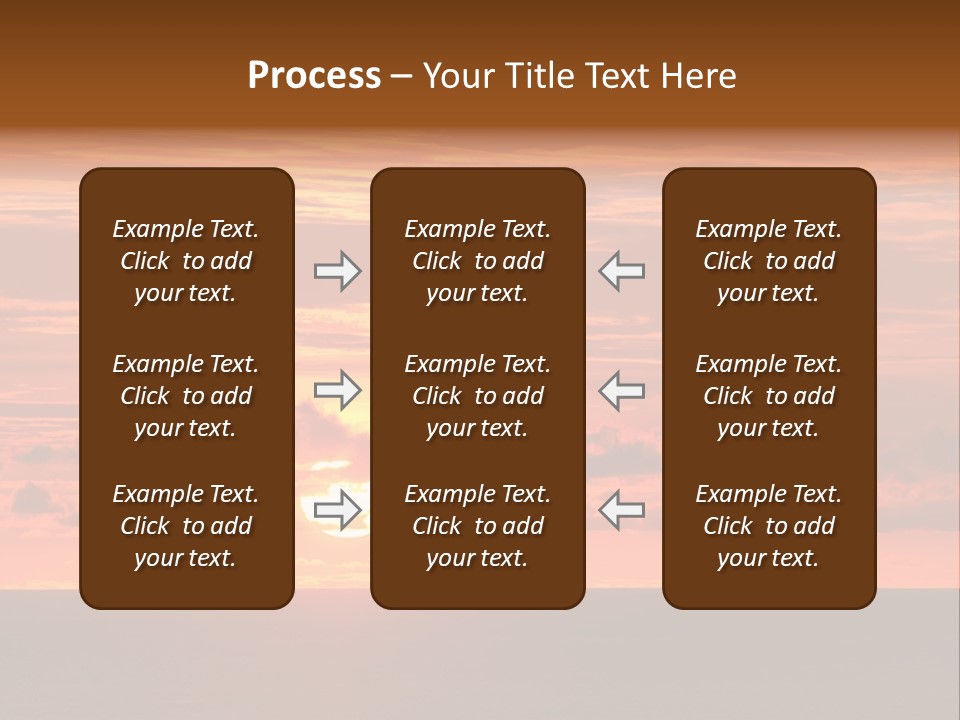 Cloud Summer Sunset PowerPoint Template