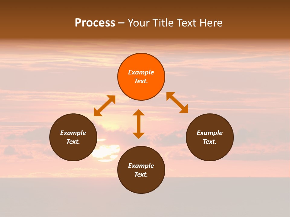Cloud Summer Sunset PowerPoint Template