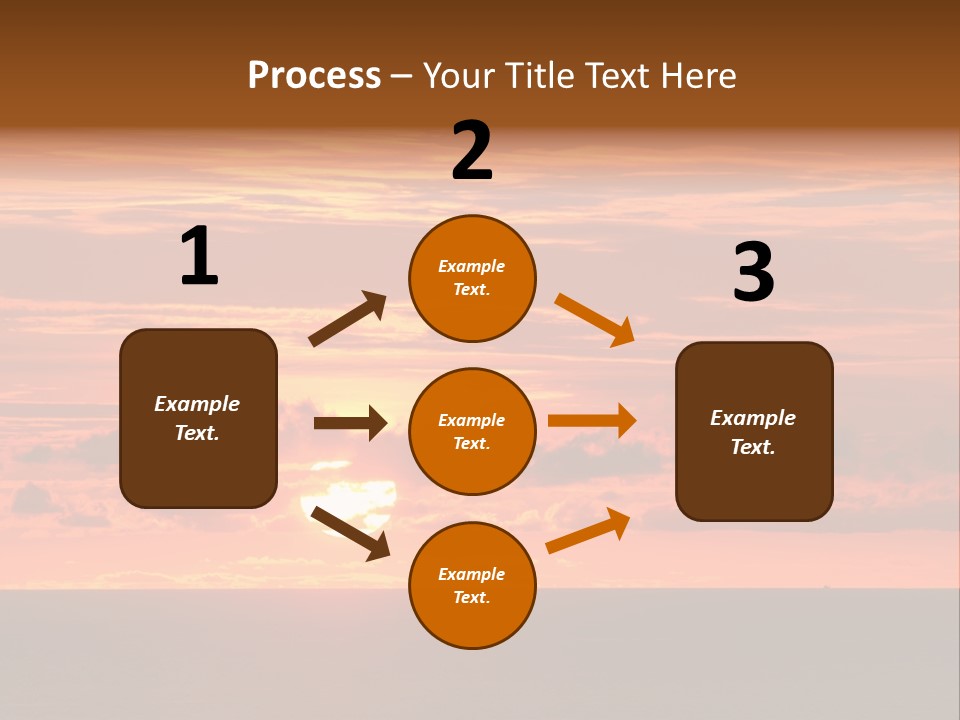 Cloud Summer Sunset PowerPoint Template