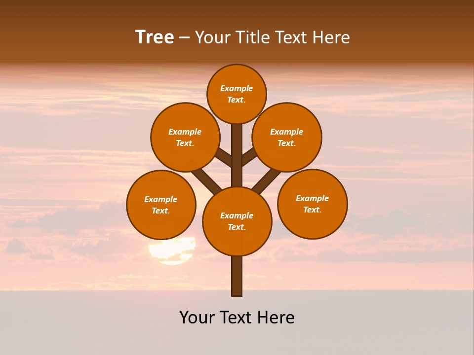 Cloud Summer Sunset PowerPoint Template