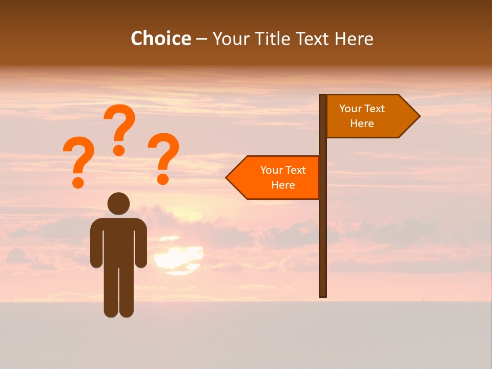 Cloud Summer Sunset PowerPoint Template