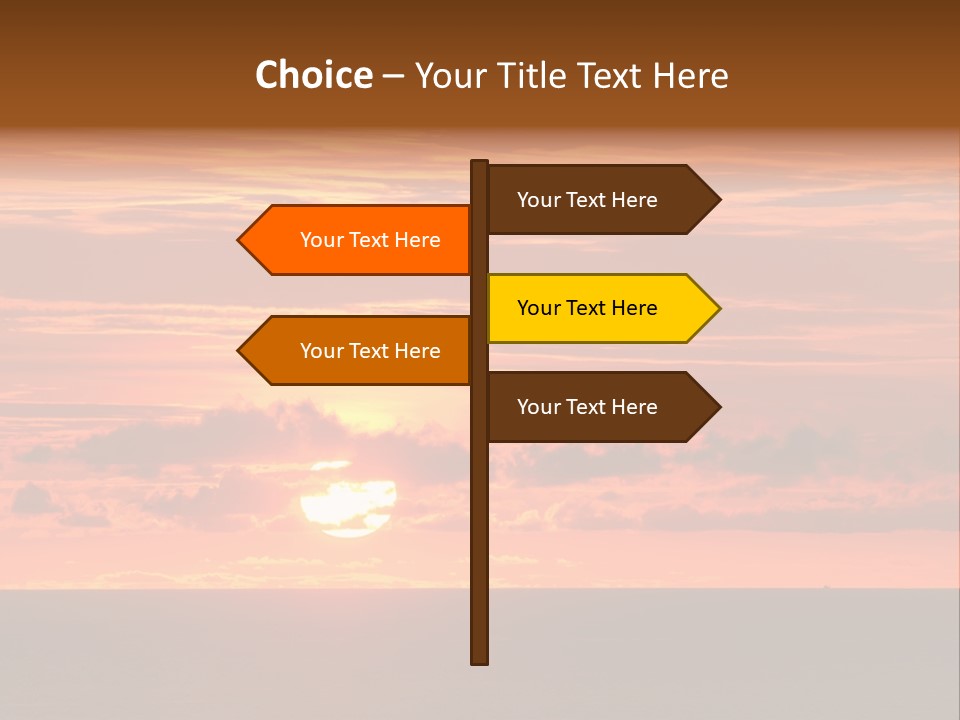 Cloud Summer Sunset PowerPoint Template