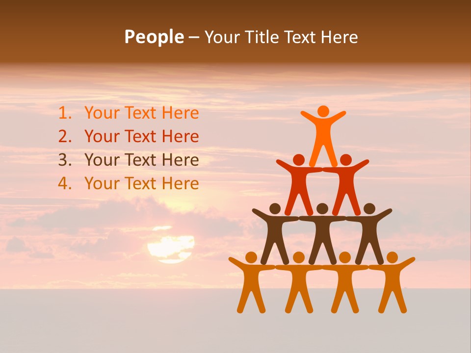 Cloud Summer Sunset PowerPoint Template