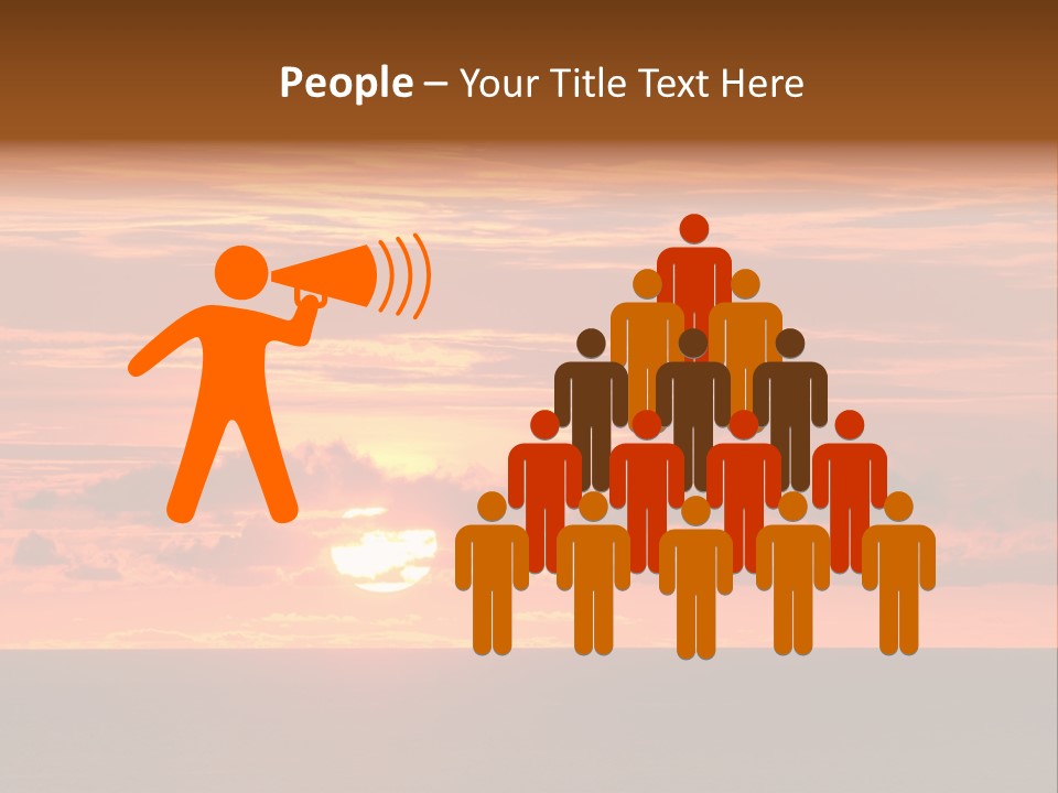 Cloud Summer Sunset PowerPoint Template