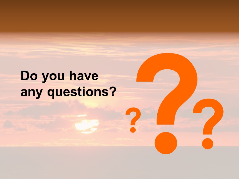 Cloud Summer Sunset PowerPoint Template