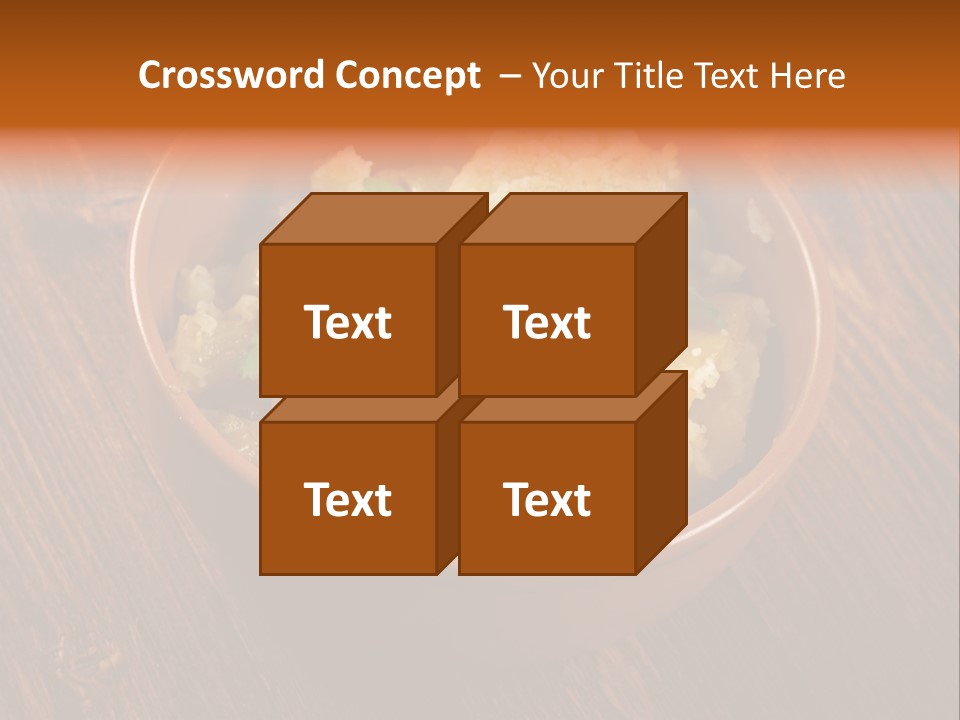 Breast Garnishedfood Serving PowerPoint Template
