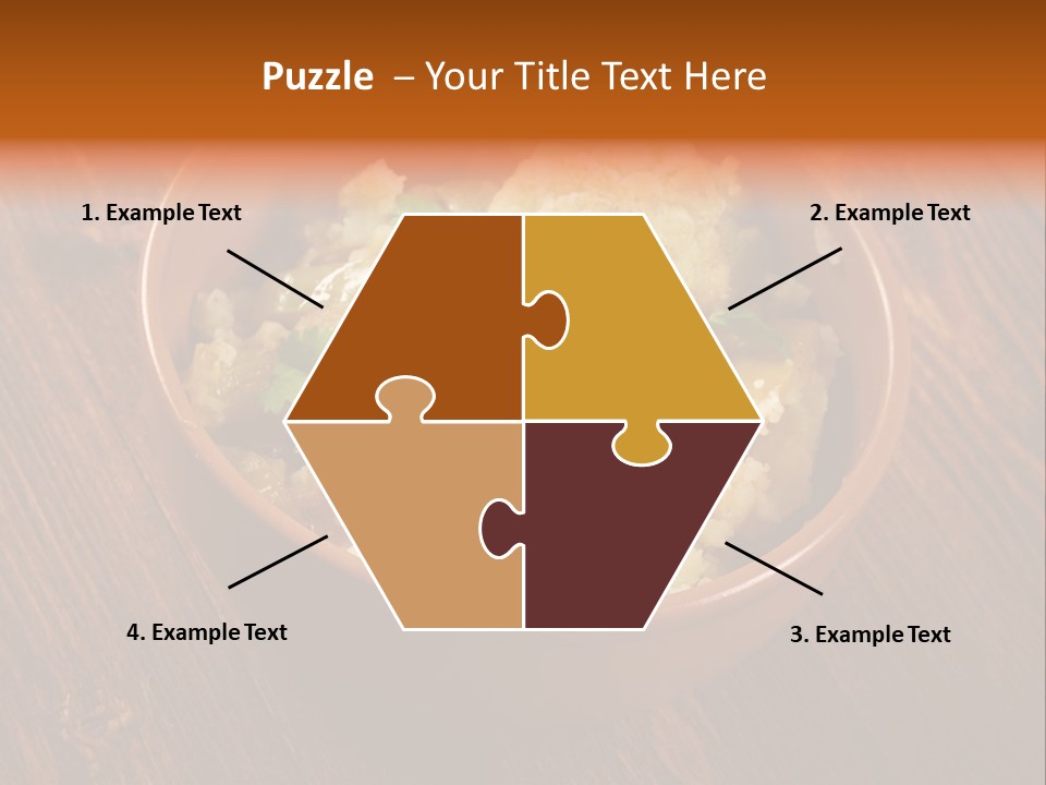 Breast Garnishedfood Serving PowerPoint Template