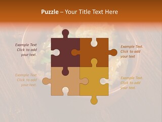 Breast Garnishedfood Serving PowerPoint Template