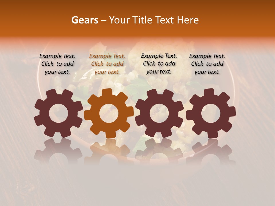 Breast Garnishedfood Serving PowerPoint Template